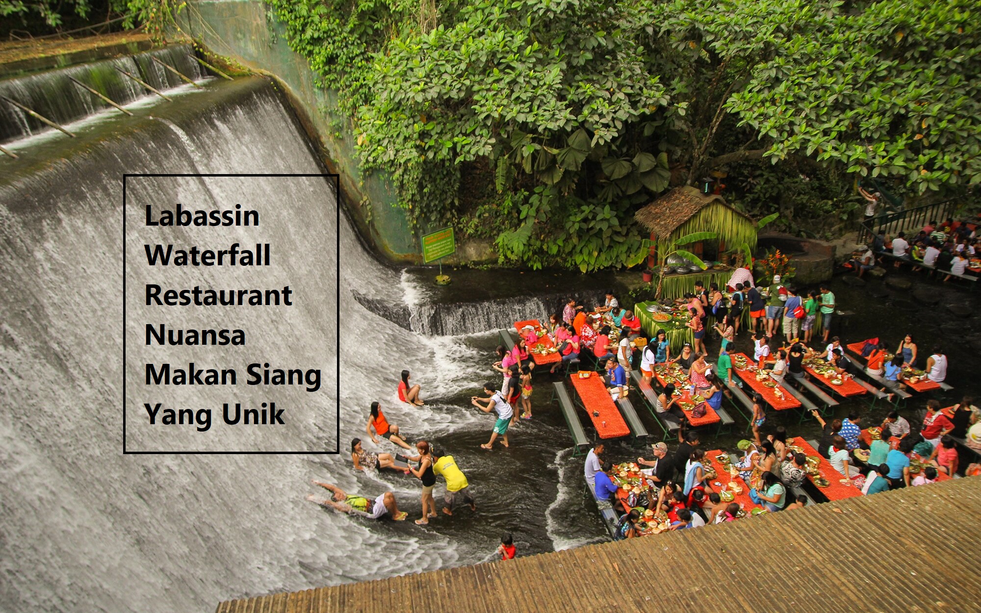 Labassin Waterfall Restaurant  Nuansa Makan Siang Yang Unik